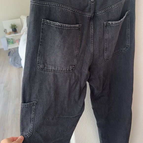 Men’s Zara baggy black/grey washed carpenter jeans size 34 - Picture 4 of 6
